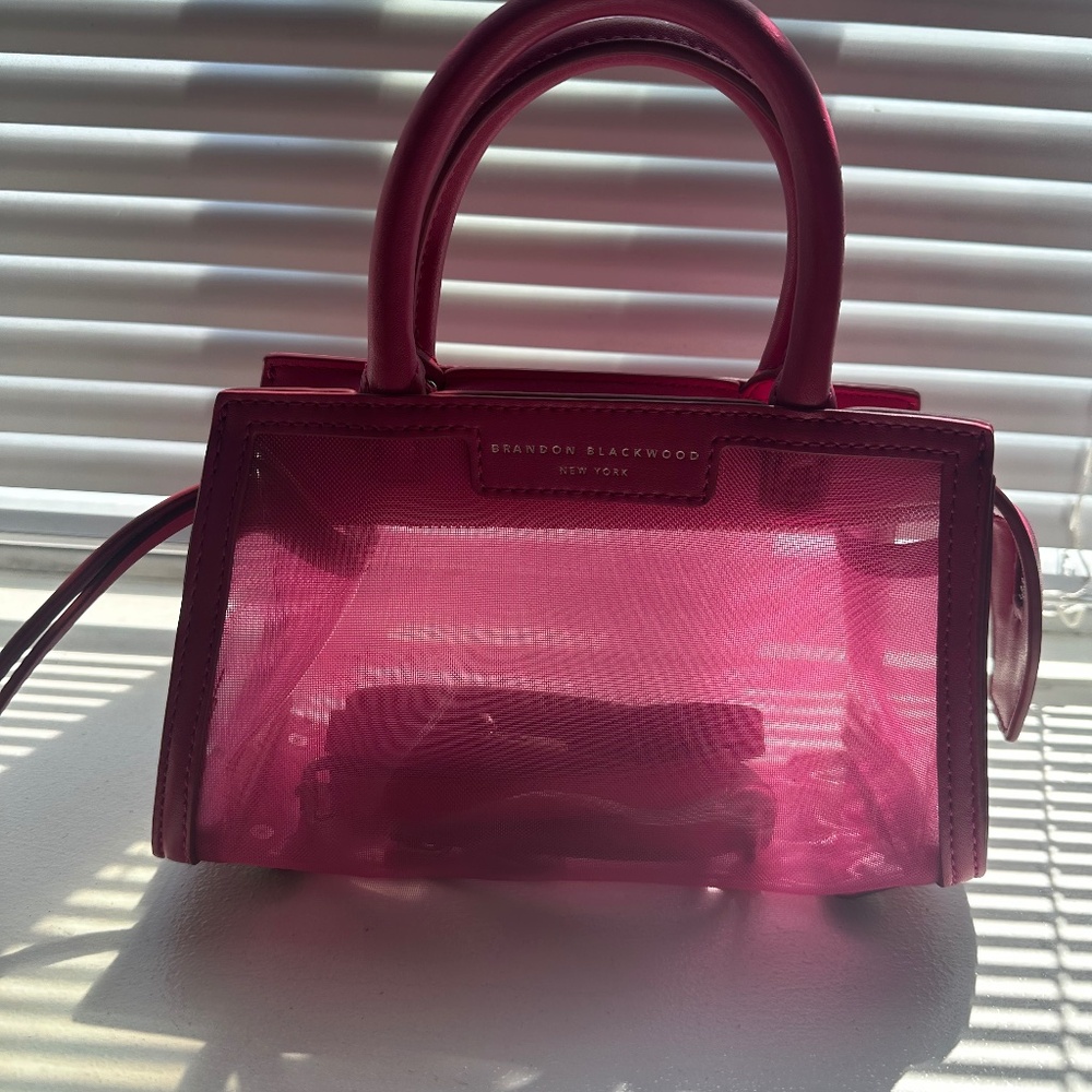 Brandon Blackwood Pink Mesh Arlen Bag